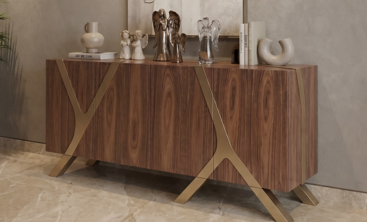 Home Buffet en bois sur mesure salon marocain moderne — ZineStudio