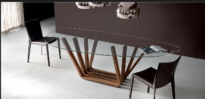Home Table à manger en bois massif sur mesure — ZineStudio Maroc