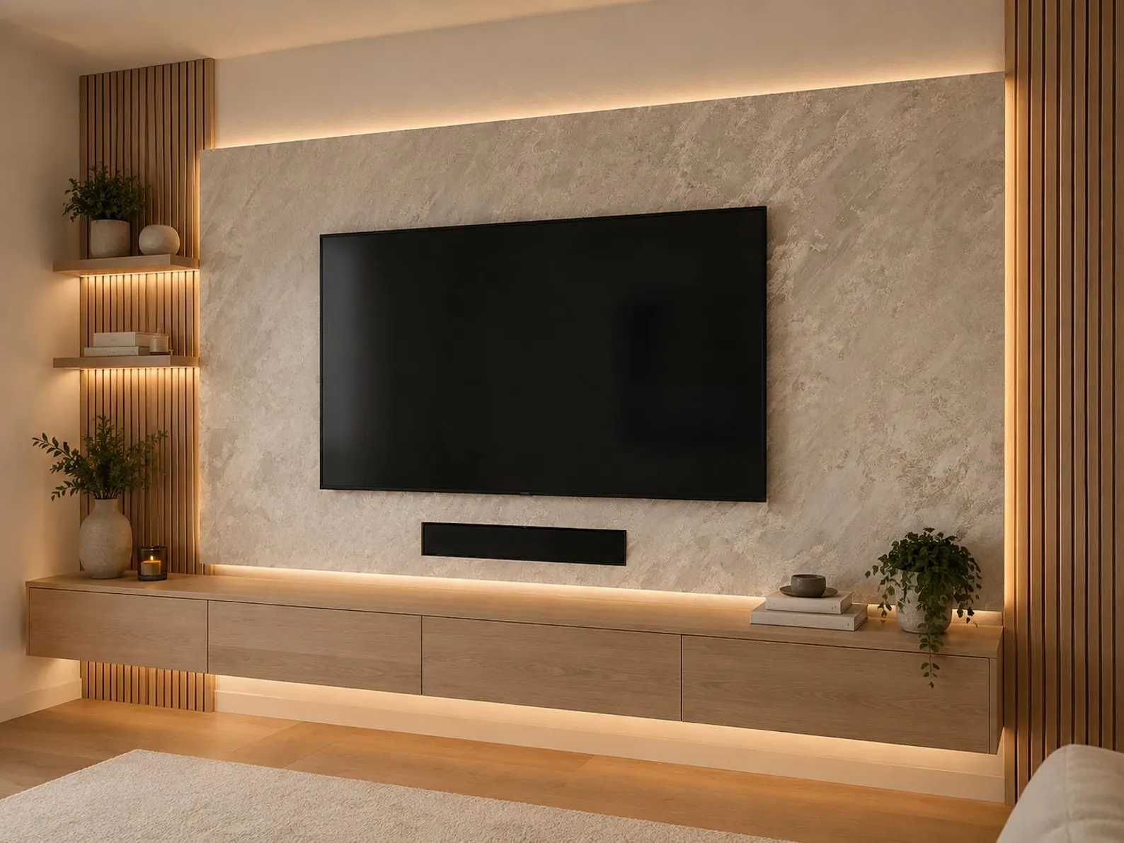 Habillage mural bois 3D Maroc