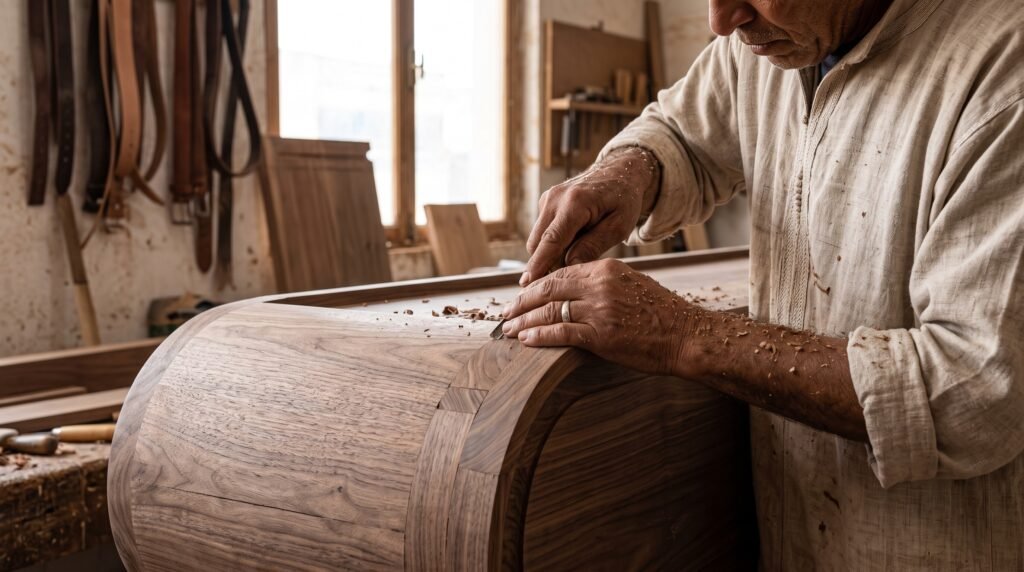 artisan making wooden sideboard 2k 20260924220936