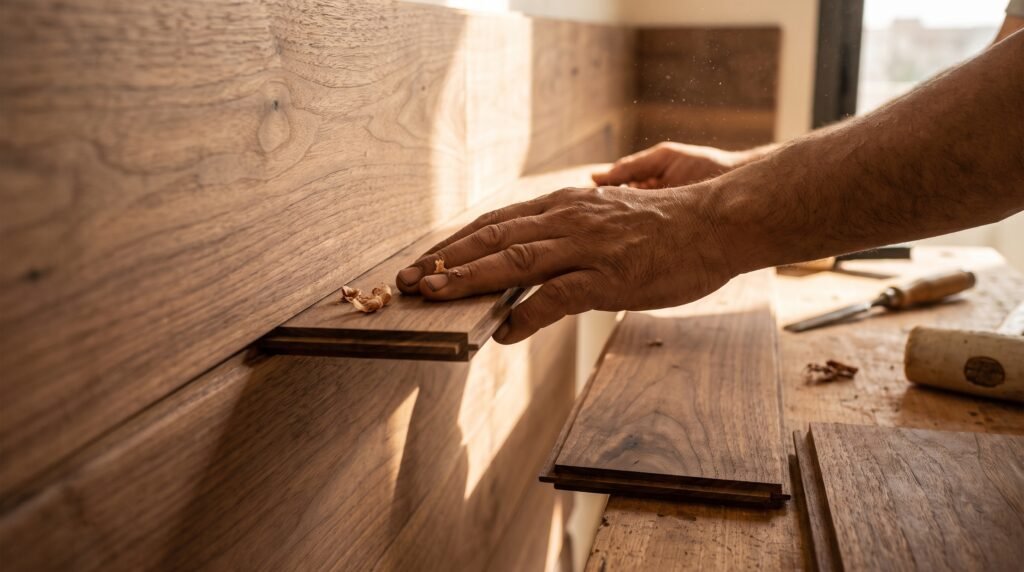 craftsman installing wood wall p… 2k 202609051656