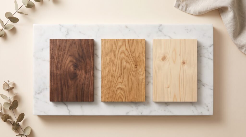 three wood samples displayed 2k 202609051701