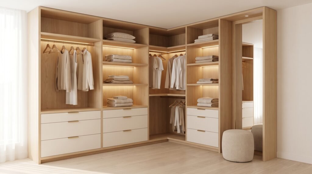 Dressing sur mesure au Maroc : types, dimensions et conseils d'aménagement custom bedroom dressing corner r… 2k 20261001175326